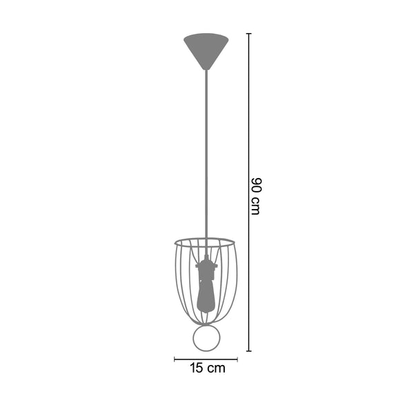 Suspension BONIFACIO  15cm - 1 Lumière