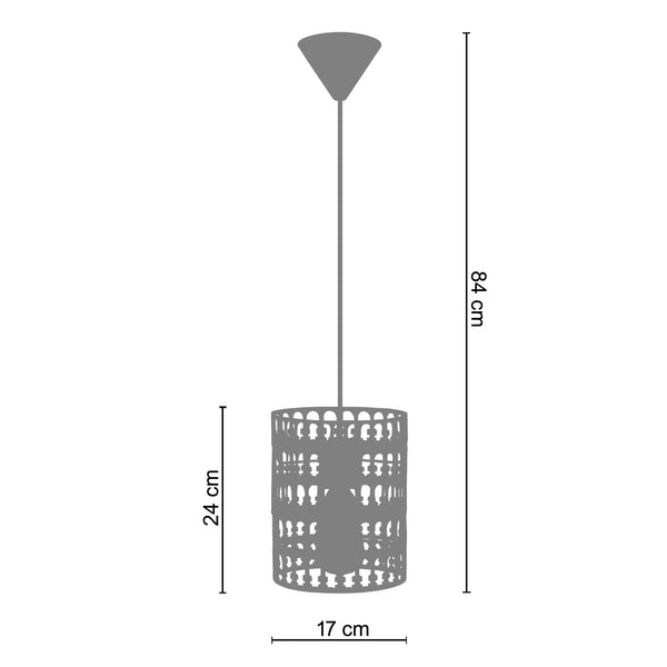 <transcy>Suspensão KATHEDRAL  17cm - 1 Luz </transcy>