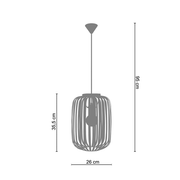 Suspension LAM. BERNE 26cm - 1 Lumière