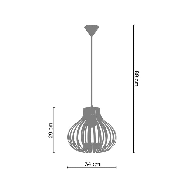 <tc>Suspensão LAM.LUGANO  34cm - 1 Luz</tc>