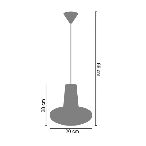 Suspension LUTON  20cm - 1 Lumière