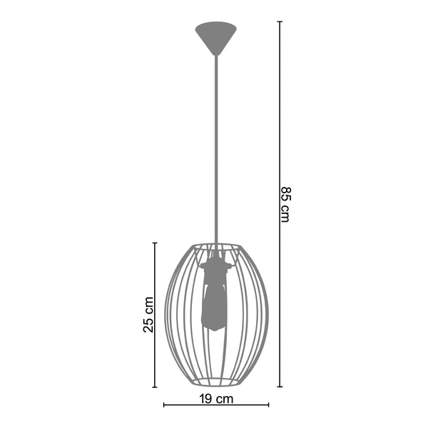 Suspension ASOLO 19cm - 1 Lumière