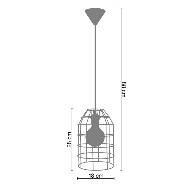 Suspension CRAPAROLA 18cm - 1 Lumière