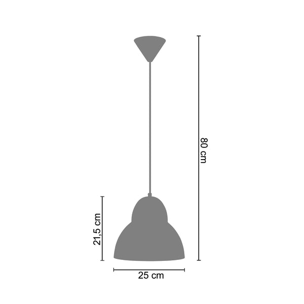 <tc>Suspensão QUETZAL  25cm - 1 Luz  </tc>