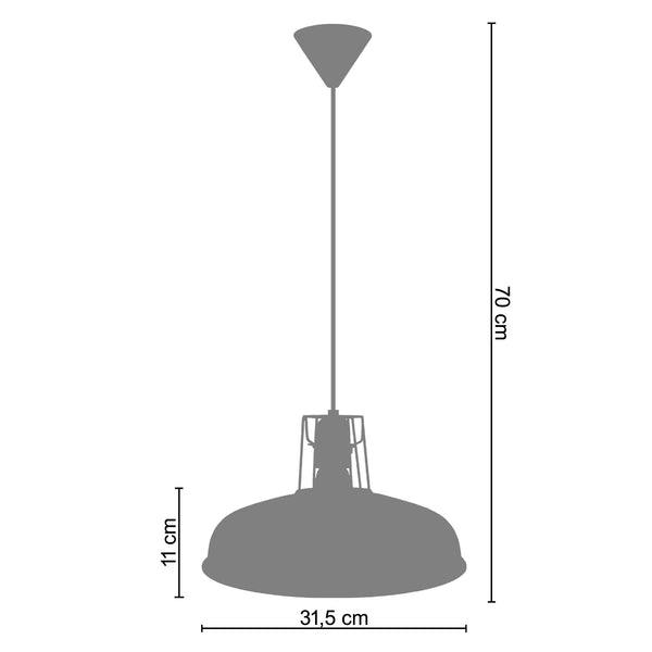 Suspension ANS  31,5cm - 1 Lumière