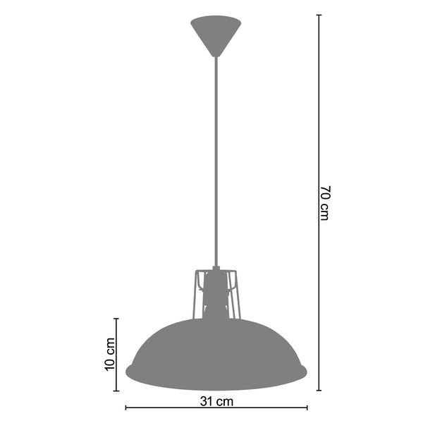 <transcy>Suspensão ANIEK  31cm - 1 Luz </transcy>