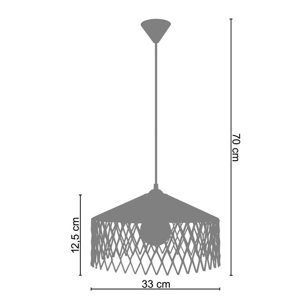 <transcy>Suspensão ASTER  33cm - 1 Luz </transcy>