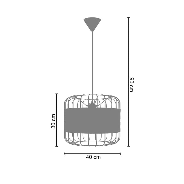 Suspension TRESSÉ.BAGO C 40cm - 1 Lumière