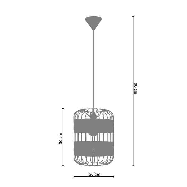 Suspension TRESSÉ-MINDAT 26cm - 1 Lumière