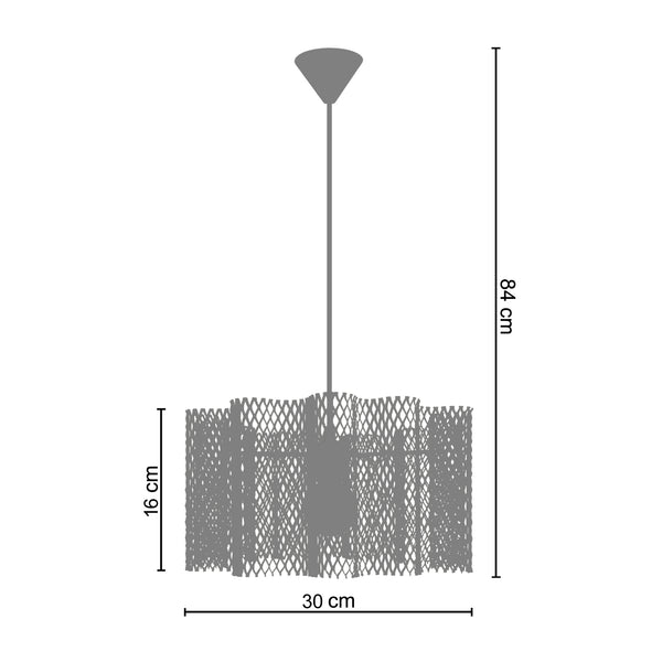 <transcy>Suspensão ADONIS-ONDULÉE  30cm - 1 Luz </transcy>