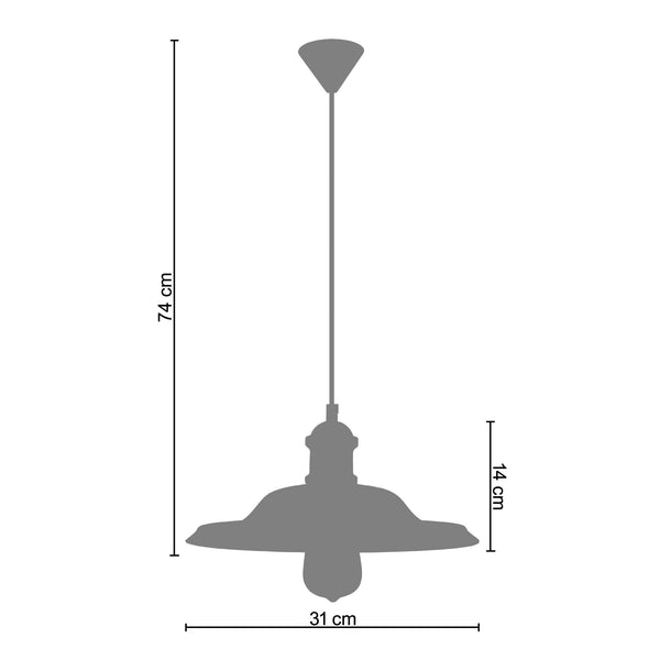 Suspension ALMAK  31cm - 1 Lumière