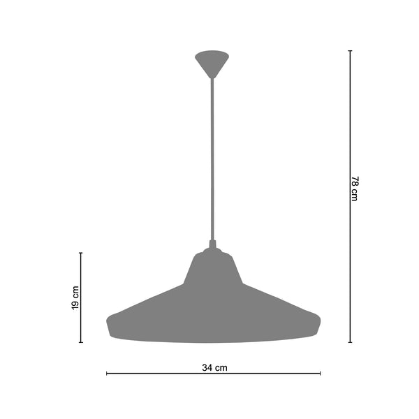 Suspension UPERNAVIK A 34cm - 1 Lumière