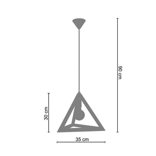 <tc>Suspensão TÉTRAÈDRE A  35cm - 1 Luz  </tc>