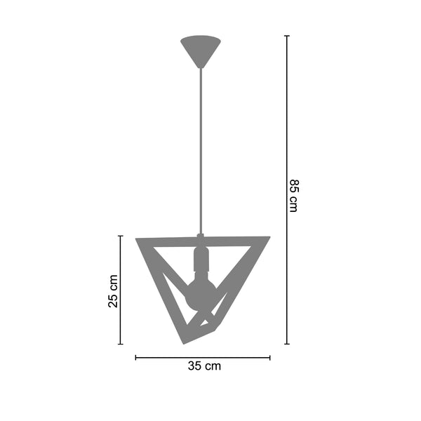 <tc>Suspensão TÉTRAÈDRE C  35cm - 1 Luz   </tc>