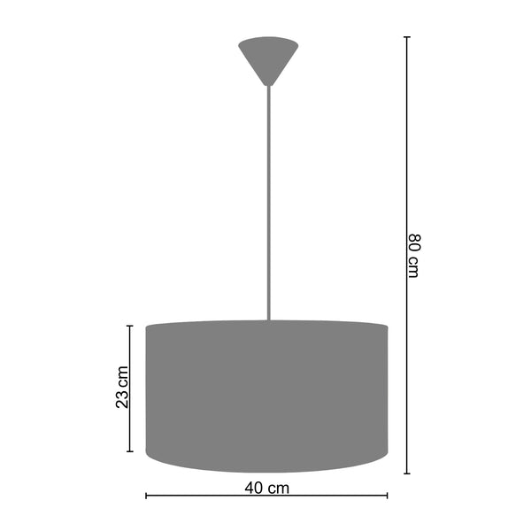 Suspension GOA 40cm - 1 Lumière