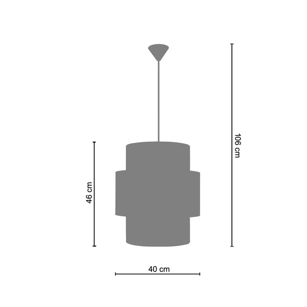 <transcy>Suspensão GOA  40cm - 1 Luz   </transcy>