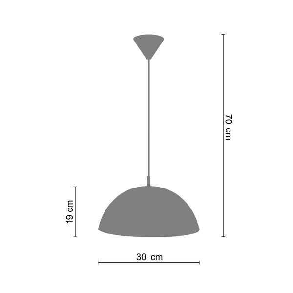 Suspension FLORAL 30cm - 1 Lumière