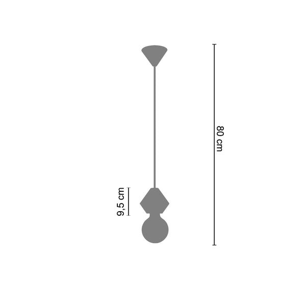 Suspension DAI  9,5cm - 1 Lumière