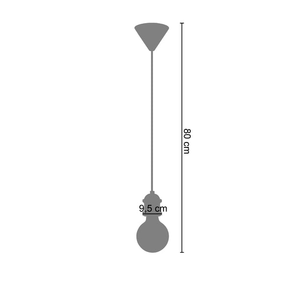 Suspension FANG 9,5cm - 1 Lumière