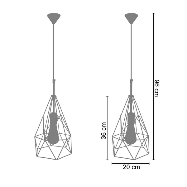 <transcy>Suspensão HIBOU  40cm - 1 Luz  </transcy>