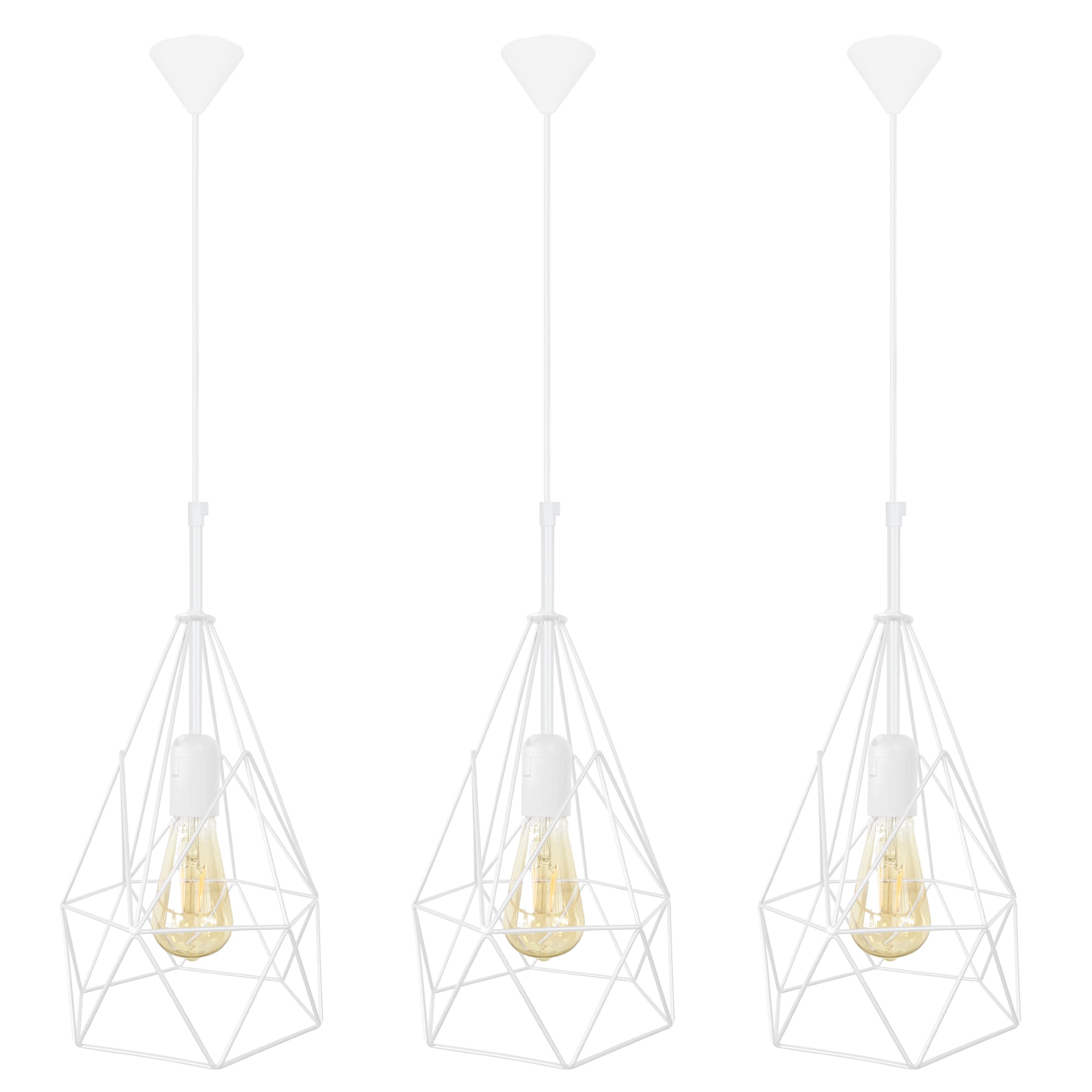 Suspension PYRAMIDAL-LOT 3  20cm - 1 Lumière