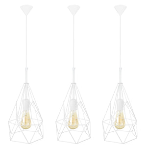 Suspension PYRAMIDAL-LOT 3  20cm - 1 Lumière