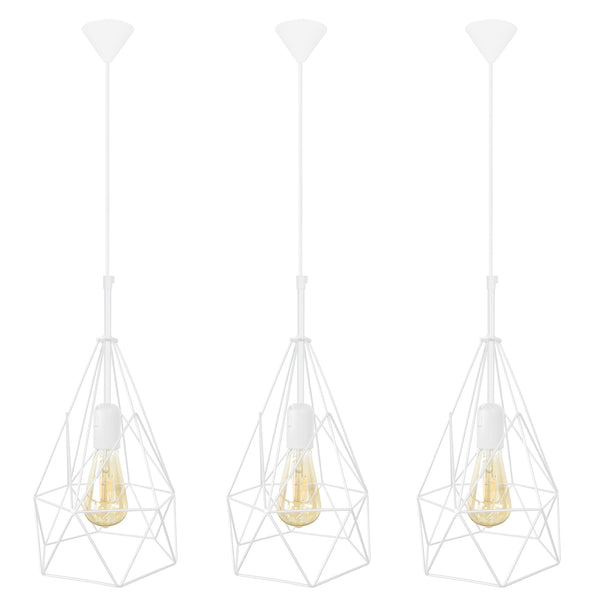 Suspension PYRAMIDAL-LOT 3  20cm - 1 Lumière