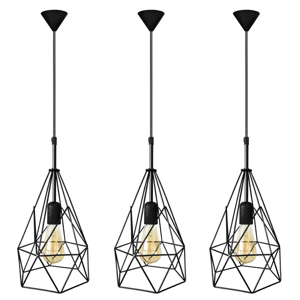 Suspension PYRAMIDAL-LOT 3  20cm - 1 Lumière