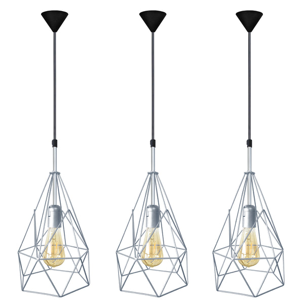 Suspension PYRAMIDAL-LOT 3  20cm - 1 Lumière