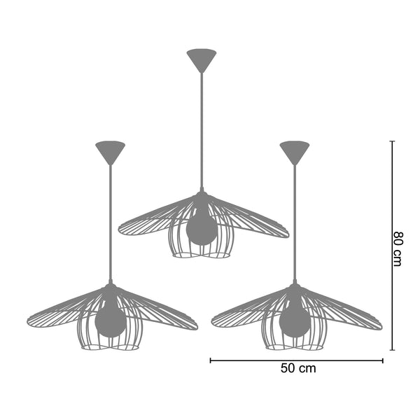 <tc>Suspenção LADY BIS-LOT 3 50cm- 1 luz </tc>