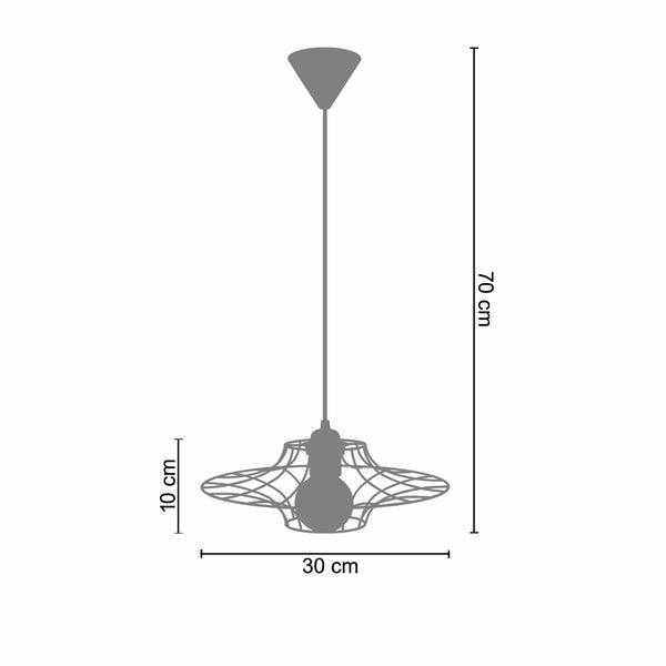 Suspension UFO 30cm - 1 Lumière