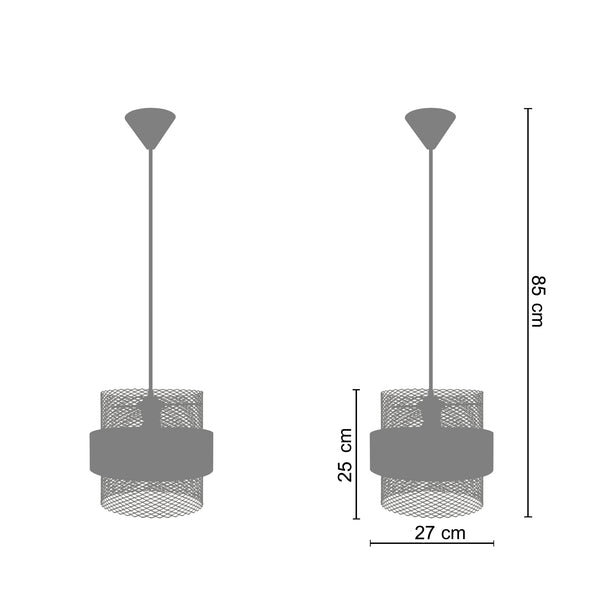 Suspension MISIS LOT2 27cm - 1 Lumière