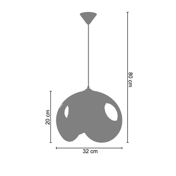 <transcy>Suspensão GALACTICA  32cm - 1 Luz </transcy>