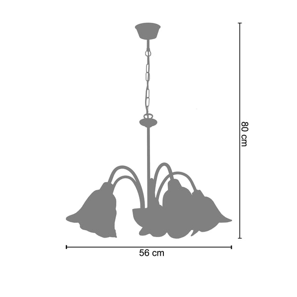 <transcy>Candeeiro de Teto LUSTRALIA   90cm - 3 Luz </transcy>