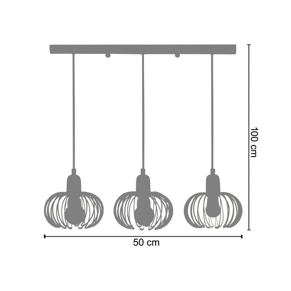 Lustre AFONSO  50cm - 3 Lumières