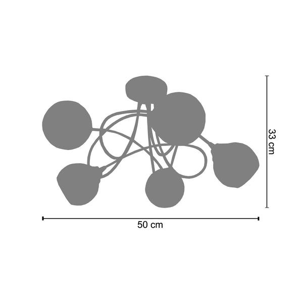 <transcy>Candeeiro de Teto ACTUELLE A  50cm - 5 Luz </transcy>