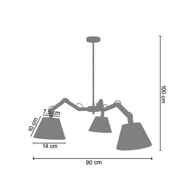 <transcy>Candeeiro de Teto FREKI  35cm - 3 Luz - SKU 20854</transcy>