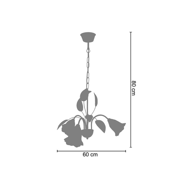 <tc>Candeeiro de Teto EGLANTINE  60cm - 3 Luzes</tc>