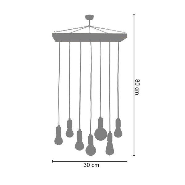 <transcy>Candeeiro de Teto TACKS 16  47cm - 7 Luz - SKU 20974</transcy>