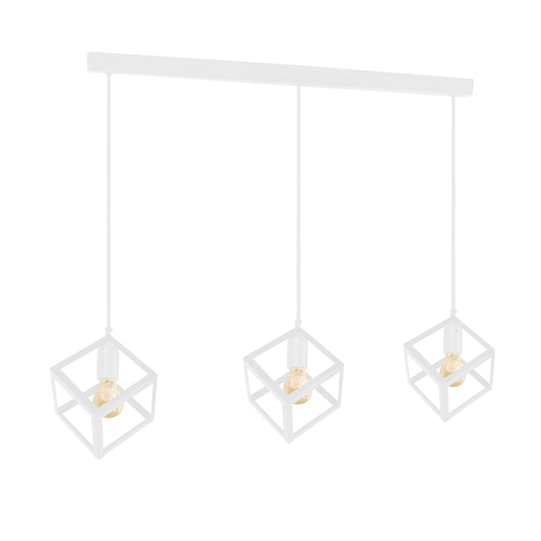 Lustre HEXAÈDRE A 90cm - 3 Lumiéres