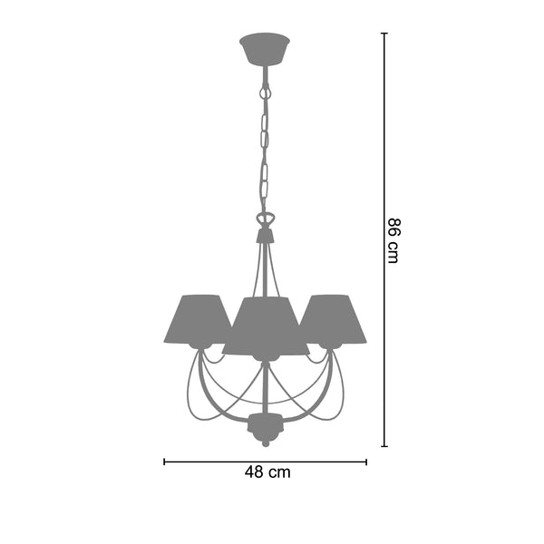 <transcy>Candeeiro de Teto INTEMPOREL  48cm - 3 Luzes </transcy>