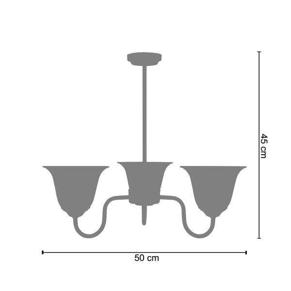 Lustre DONCASTER 50cm - 3 Lumières