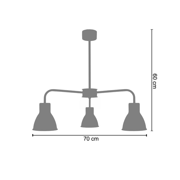 Lustre ROBSON 70cm - 3 Lumières