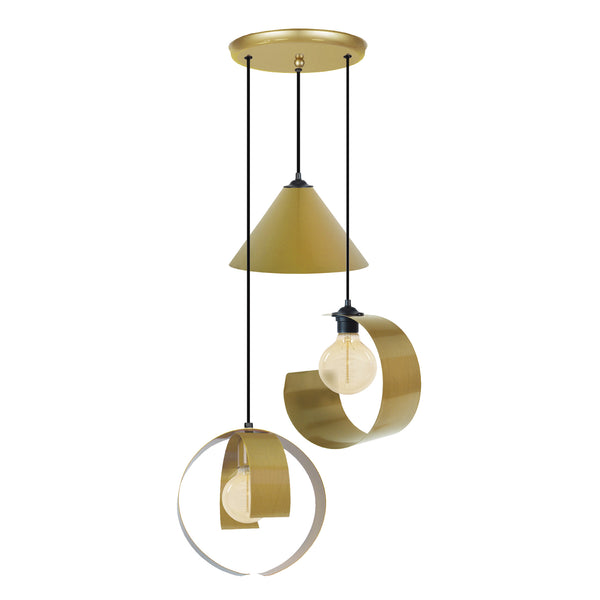 Lustre KONE, LUNE, TOUVOIS 1  40cm - 3 Lumières