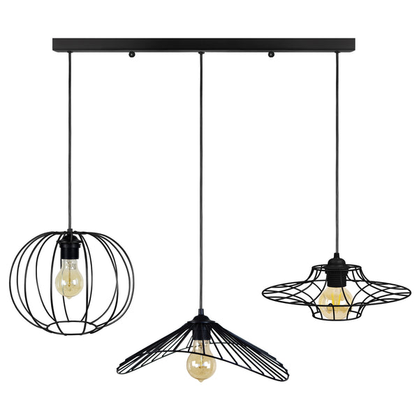 <tc>Candeeiro de Teto ASOLO,LADY,UFO 90cm-3 luzes</tc>