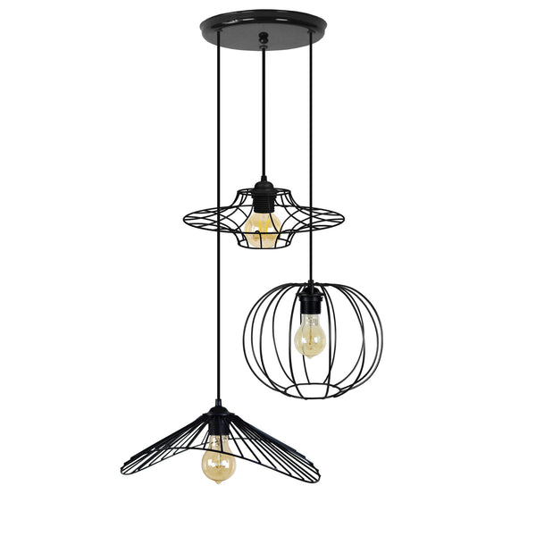 <tc>Candeeiro de Teto ASOLO,LADY,UFO 1 45cm- 3 luzes</tc>