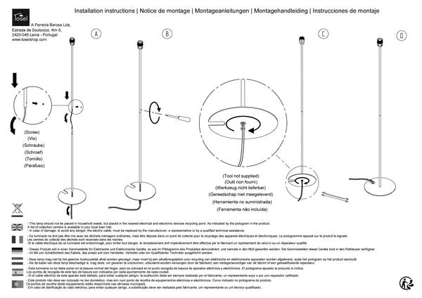 Lampadaires Instructions