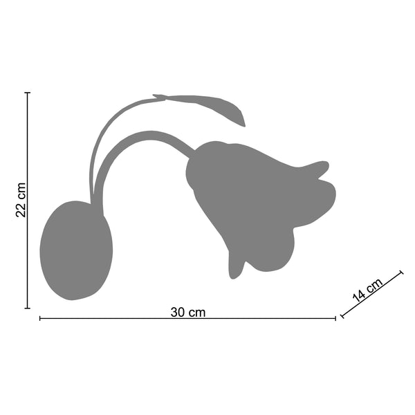 <transcy>Aplique EGLANTINE 30cm - 1 Luz </transcy>