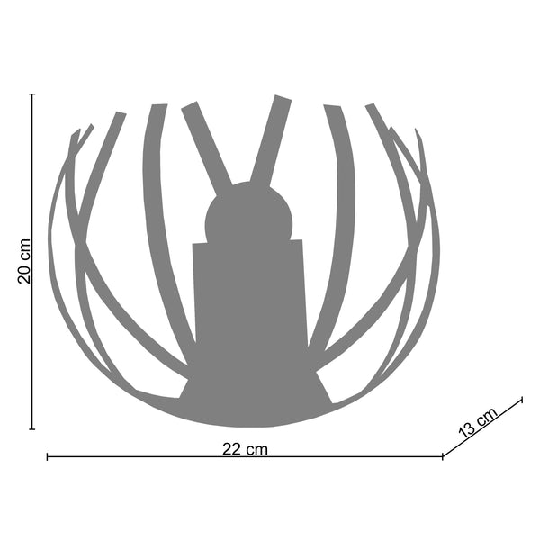 <transcy>Aplique CRAB 22cm - 1 Luz </transcy>