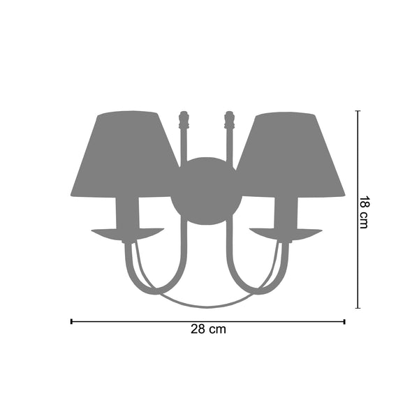 <tc>Aplique PROVENÇALE  28cm - 2 Luzes  </tc>